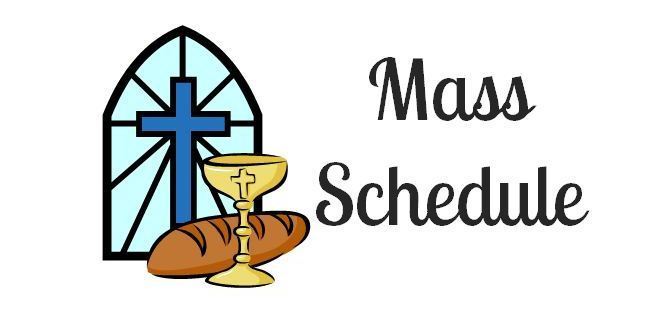 Christmas and New Year Mass Schedules